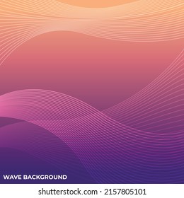 Modern Abstract wave Background Vector Illustration