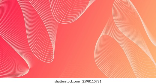Modern abstract wave with colorful background. Dynamic wave pattern