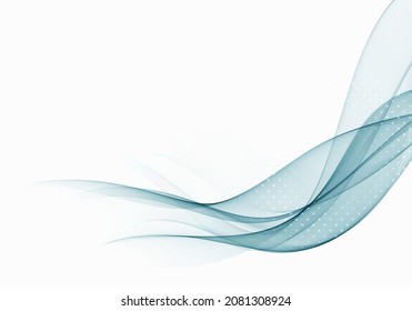 Moderno elemento de onda abstracta y fondo Fluyendo líneas onduladas transparentes.