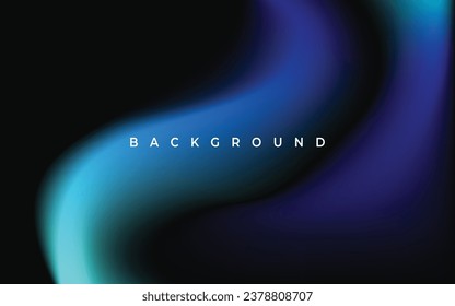 modern abstract wave gradation blue color background vector