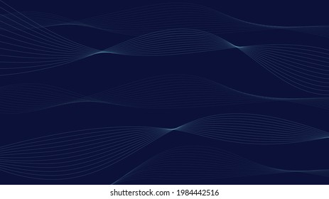 Modern abstract wave light background with purple and navy blue color. Dark purple abstract geometrical template with blend shapes.