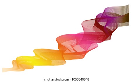 modern abstract  wave line art background, Abstract vector line effect, line wave design