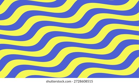 Moderno patrón de Vector de línea de onda Abstractas con flujo orgánico y repetición sin fisuras