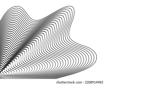 Modern abstract wave lines on white background. Vector EPS 10