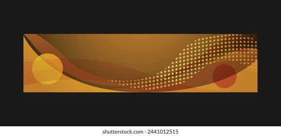 Vector de fluido naranja de onda abstracta moderna