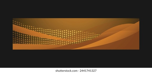 Plantilla de fluido de naranja de onda abstracta moderna