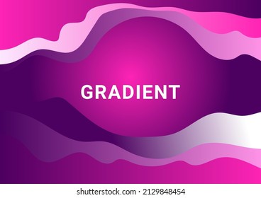 Modern Abstract wave shape and Gradient Background. vector template