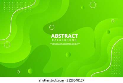 Modern abstract wave shape green background.Eps10 vector