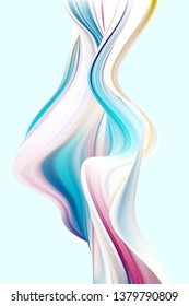 
Modern abstract wave vector background. Acrylic paint flow