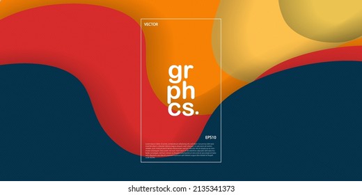 Modern abstract wavy background with curves lines. Colorful concept of cover with dynamic effect. bright and dark combination.  Eps10 Vector