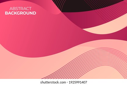 modern abstract wavy background with stripe ornament