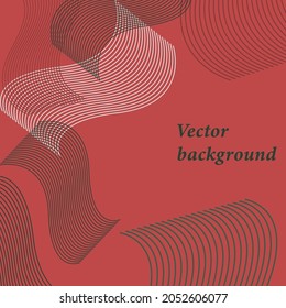 Modern abstract wavy geometric background. Used for landing page, website, banner, poster, event,red and green tone,vector illustration