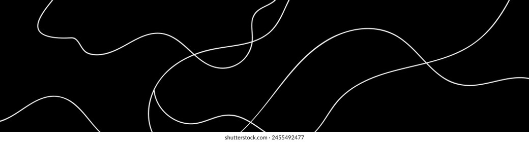 Modern abstract wavy lines. Black and white background. Abstract luxury wallpaper. Art deco pattern. Vector EPS 10