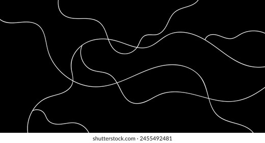 Modern abstract wavy lines. Black and white background. Abstract luxury wallpaper. Art deco pattern. Vector EPS 10