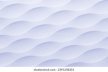 Modern abstract wavy silver background texture vector