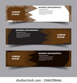 Modern Abstract Web banner design template.