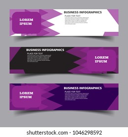 Modern Abstract Web banner design template.