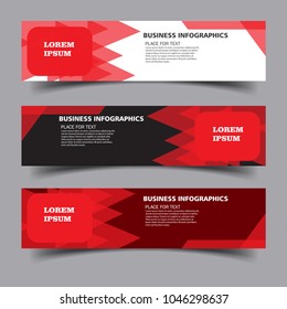 Modern Abstract Web banner design template.