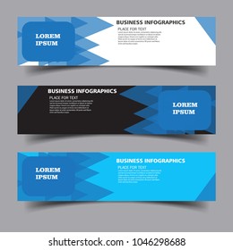 Modern Abstract Web banner design template.