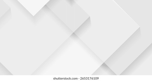 Modern abstract white backdrop with elegant shape design. Abstract white geometric shape background