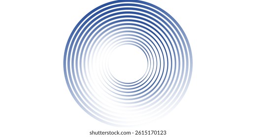 Modern abstract white background with blue gradient circular modern