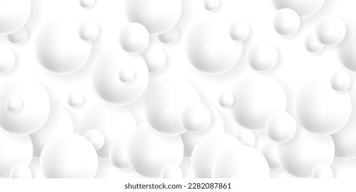 Fondo blanco abstracto moderno con círculos. Burbuja blanca. EPS vectorial 10