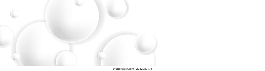 Fondo blanco abstracto moderno con círculos. Burbuja blanca. EPS vectorial 10