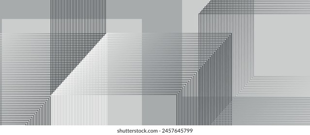 modern abstract white background design with layers of textured white transparent material in the shape of triangular diamonds and squares in a random geometric pattern, vector	
