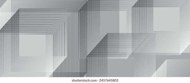 modern abstract white background design with layers of textured white transparent material in the shape of triangular diamonds and squares in a random geometric pattern, vector	
