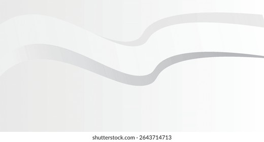 Modern abstract white background with gradient color and artistic dynamic line decoration