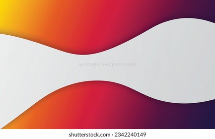 Fondo blanco abstracto moderno con gradientes coloridos