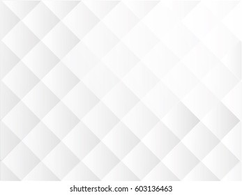 Modern abstract white background square geometric texture. Vector banner halftone perspective background with white and gray tones.