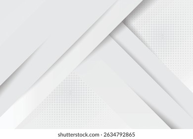 Modern Abstract White Background. Technology Banner. Vector Illustration. Abstract Business Wallpaper