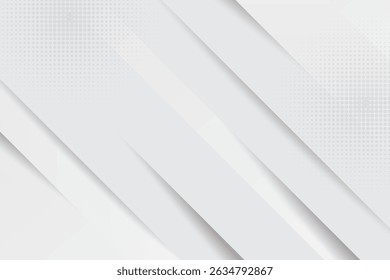 Modern Abstract White Background. Technology Banner. Vector Illustration. Abstract Business Wallpaper