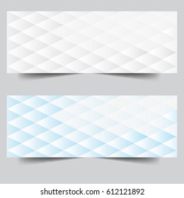Modern abstract white and blue background square geometric texture. Vector banner halftone perspective background with white and gray tones.