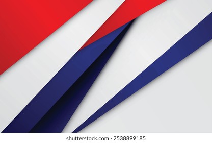 modern abstract white, blue and red background