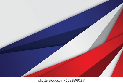 modern abstract white, blue and red background