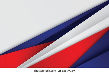 Fondo blanco, azul y rojo abstracto moderno