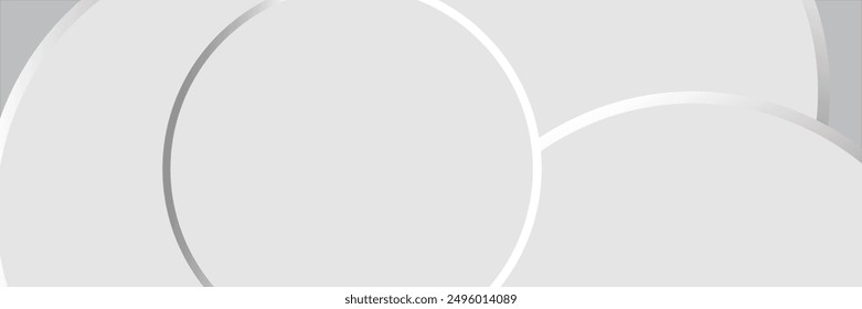 Fondo blanco abstracto moderno de la forma del círculo. Elegante patrón de superposición de Formas geométricas con sombras claras.