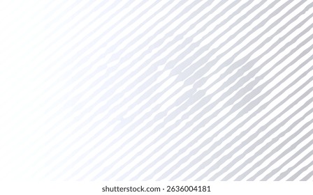 Modern Abstract White and Gray Striped Background with Diagonal Pattern for Website Designs, Corporate Presentations and Minimalist Print Templates with Subtle Gradient