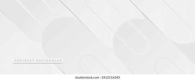 Moderno y abstracto fondo blanco y gris. Fondo geométrico mínimo de luz blanca.ilustración vectorial
