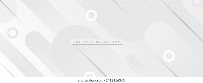Moderno y abstracto fondo blanco y gris. Fondo geométrico mínimo de luz blanca.ilustración vectorial
