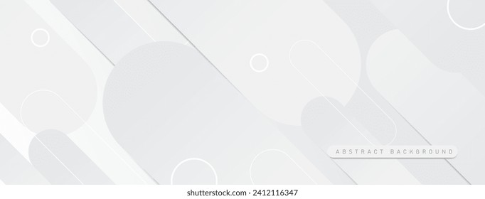 Moderno y abstracto fondo blanco y gris. Fondo geométrico mínimo de luz blanca.ilustración vectorial
