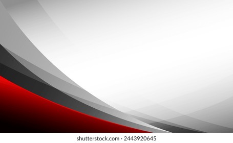 Modern abstract white and red background