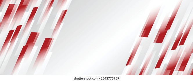 Fondo abstracto blanco y rojo moderno, fondo abstracto rojo y blanco del Anuncio. diseño sutil de la Ilustración vectorial del concepto mínimo