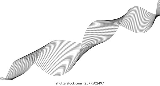Modern abstract white wave digital geometric Technology, Design for banner, wallpaper, background and many more, twisted curve lines with blend effect abstract vector abstract background,
