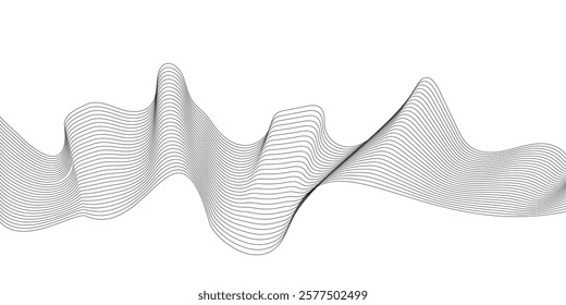 Modern abstract white wave digital geometric Technology, Design for banner, wallpaper, background and many more, twisted curve lines with blend effect abstract vector abstract background,
