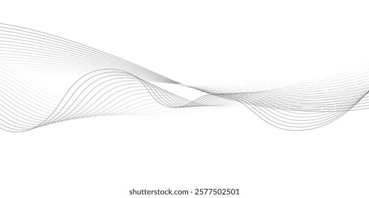 Modern abstract white wave digital geometric Technology, Design for banner, wallpaper, background and many more, twisted curve lines with blend effect abstract vector abstract background,
