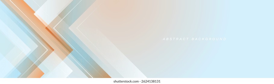 Modern abstract wide banner background. Bright geometric shapes. Creative design. Suit for cover, header, banner, advertising, business, presentation, website