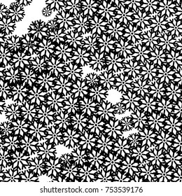 Modern abstract winter background with snowflakes. Design element for brochure, advertisements, flyer, greetings cards, web and other graphic designer works. Vector clip art.
